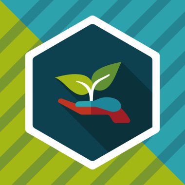 Uzun Gölge, eps1 ile çevre koruma kavramı düz simgesi