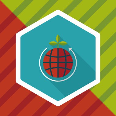 Uzun Gölge, eps1 ile çevre koruma kavramı düz simgesi