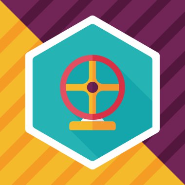 Joystick uzun gölge, eps10 düz simgesiyle