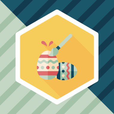 Uzun Gölge, eps10 Paskalya yortusu yumurta düz simgesiyle