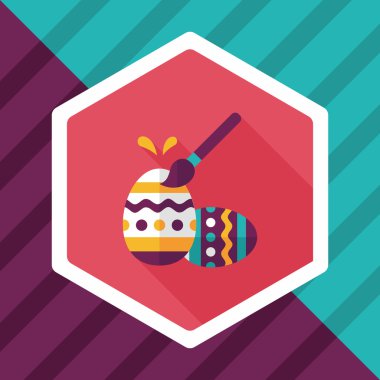 Uzun Gölge, eps10 Paskalya yortusu yumurta düz simgesiyle