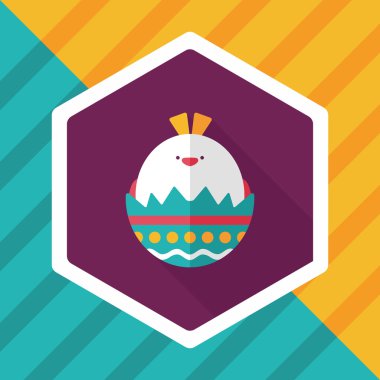 Uzun Gölge, eps10 Paskalya yortusu yumurta düz simgesiyle