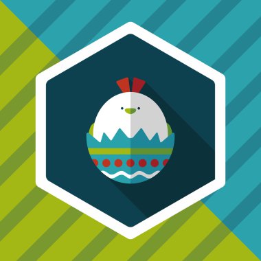 Uzun Gölge, eps10 Paskalya yortusu yumurta düz simgesiyle