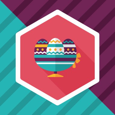 Uzun Gölge, eps10 Paskalya yortusu yumurta düz simgesiyle