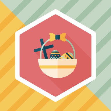 Uzun Gölge, eps10 Paskalya yortusu yumurta düz simgesiyle