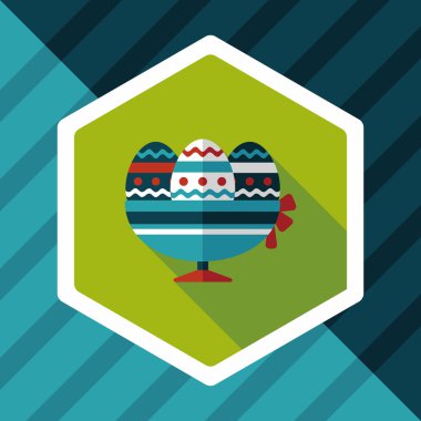 Uzun Gölge, eps10 Paskalya yortusu yumurta düz simgesiyle