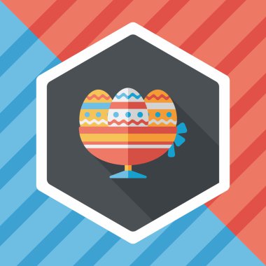 Uzun Gölge, eps10 Paskalya yortusu yumurta düz simgesiyle