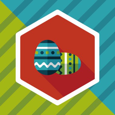 Uzun Gölge, eps10 Paskalya yortusu yumurta düz simgesiyle