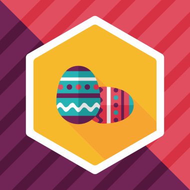 Uzun Gölge, eps10 Paskalya yortusu yumurta düz simgesiyle