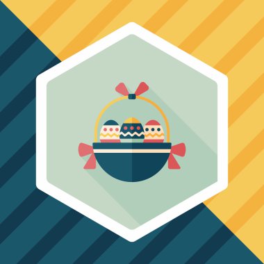 Uzun Gölge, eps10 Paskalya yortusu yumurta düz simgesiyle