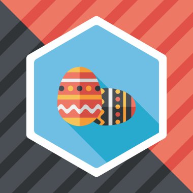 Uzun Gölge, eps10 Paskalya yortusu yumurta düz simgesiyle