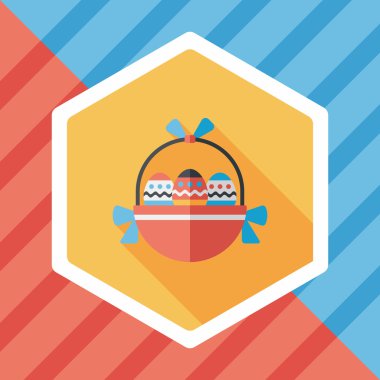 Uzun Gölge, eps10 Paskalya yortusu yumurta düz simgesiyle