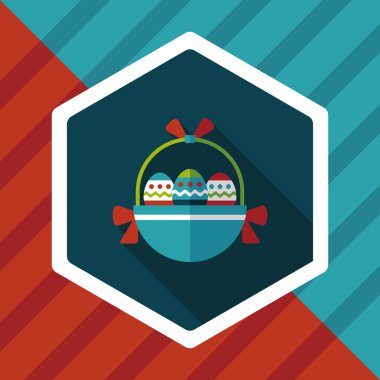 Uzun Gölge, eps10 Paskalya yortusu yumurta düz simgesiyle