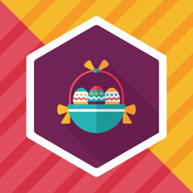 Uzun Gölge, eps10 Paskalya yortusu yumurta düz simgesiyle