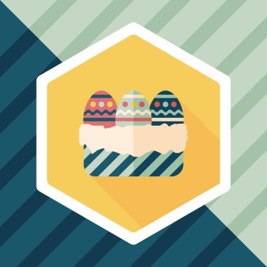 Uzun Gölge, eps10 Paskalya yortusu yumurta düz simgesiyle