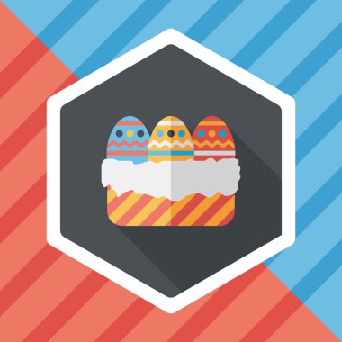 Uzun Gölge, eps10 Paskalya yortusu yumurta düz simgesiyle