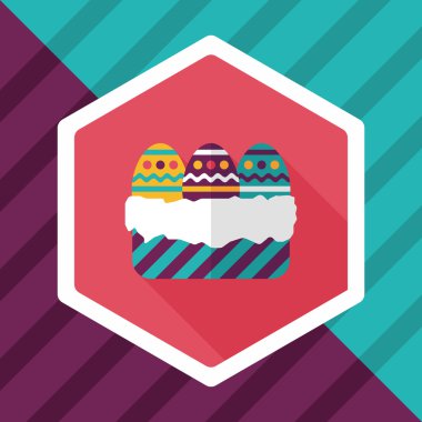 Uzun Gölge, eps10 Paskalya yortusu yumurta düz simgesiyle