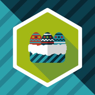 Uzun Gölge, eps10 Paskalya yortusu yumurta düz simgesiyle