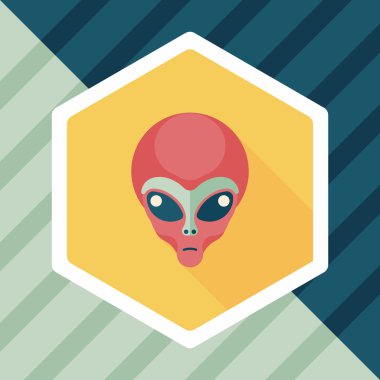 Uzun Gölge, eps10 alanı yabancı düz simgesiyle