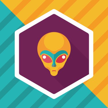 Uzun Gölge, eps10 alanı yabancı düz simgesiyle