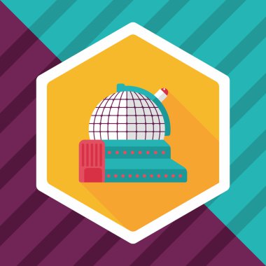 Uzun Gölge, eps10 ile alan astronomik Gözlemevi düz simgesi