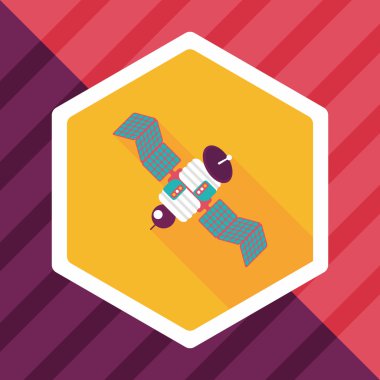 Uzun Gölge, eps10 ile uzay uydu düz simgesi