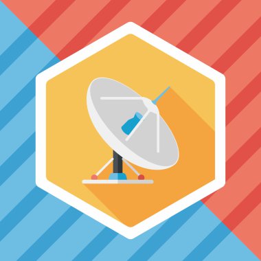 Uzun Gölge, eps10 ile uzay uydu düz simgesi