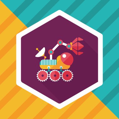 Uzun Gölge, eps10 ile alan Rover düz simgesi