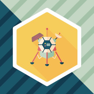 Uzun Gölge, eps10 ile uzay uydu düz simgesi