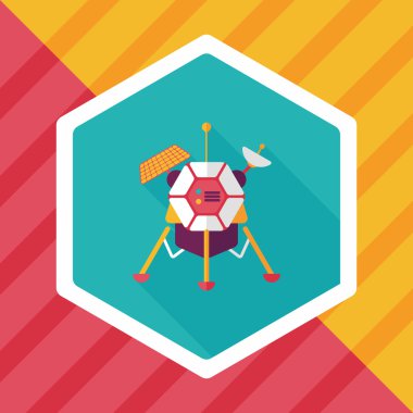 Uzun Gölge, eps10 ile uzay uydu düz simgesi