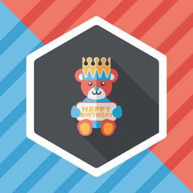 Uzun Gölge, eps10 ile doğum ayı düz simgesi