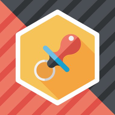 Uzun Gölge, eps 10 bebeğin kukla düz simgesiyle