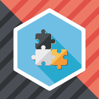 Uzun Gölge, eps 10 düz simgesi bulmaca