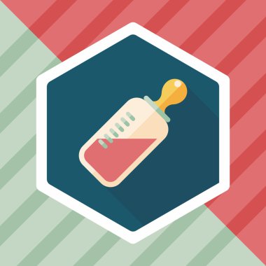 Uzun Gölge, eps 10 bebeğin kukla düz simgesiyle