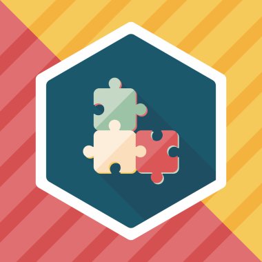 Uzun Gölge, eps 10 düz simgesi bulmaca