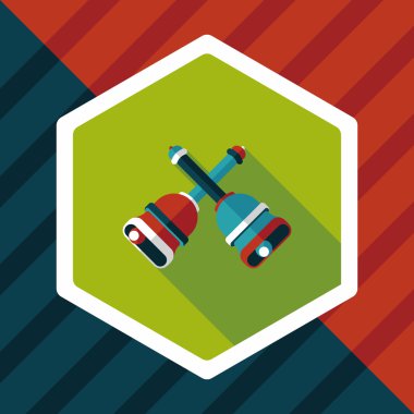 Uzun Gölge, eps10 ile Noel çanları düz simgesi