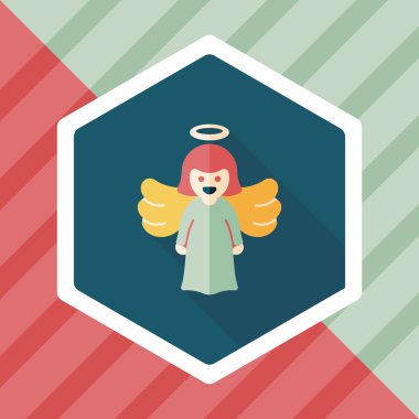 Uzun Gölge, eps10 melek düz simgesi