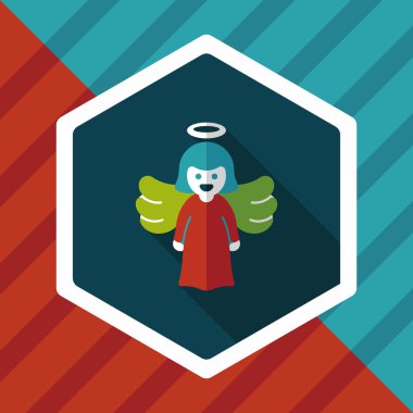 Uzun Gölge, eps10 melek düz simgesi