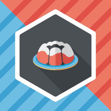 Uzun Gölge, eps10 ile pasta düz simgesi