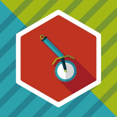 Uzun Gölge, eps10 mutfak eşyaları tirbuşon düz simgesiyle