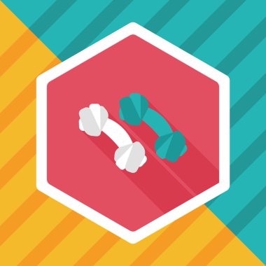 Uzun Gölge, eps10 ile evde beslenen hayvan kemik düz simgesi