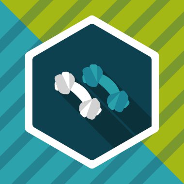 Uzun Gölge, eps10 ile evde beslenen hayvan kemik düz simgesi