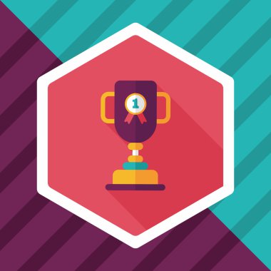 Uzun Gölge, eps10 ile kupa bardak düz simgesi