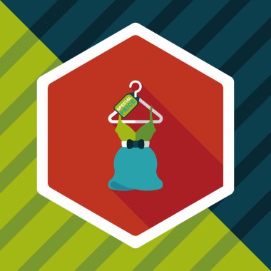 Uzun Gölge, eps10 ile alışveriş Satılık elbise düz simgesi