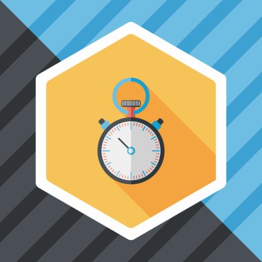 Uzun Gölge, eps10 ile kronometre düz simgesi