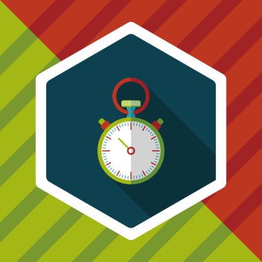 Uzun Gölge, eps10 ile kronometre düz simgesi