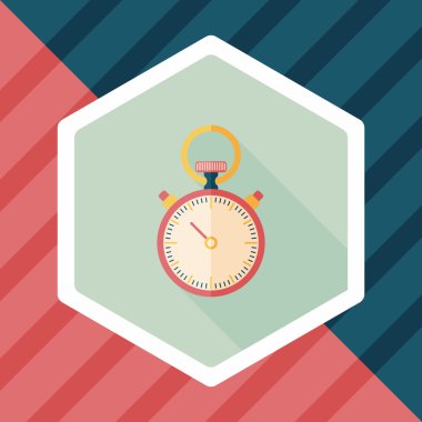 Uzun Gölge, eps10 ile kronometre düz simgesi