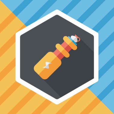 Uzun Gölge, eps10 ile spor su şişesi düz simgesi