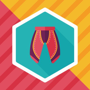 Uzun Gölge, esp10 ile bisiklet şort düz simgesi