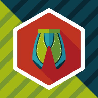 Uzun Gölge, esp10 ile bisiklet şort düz simgesi